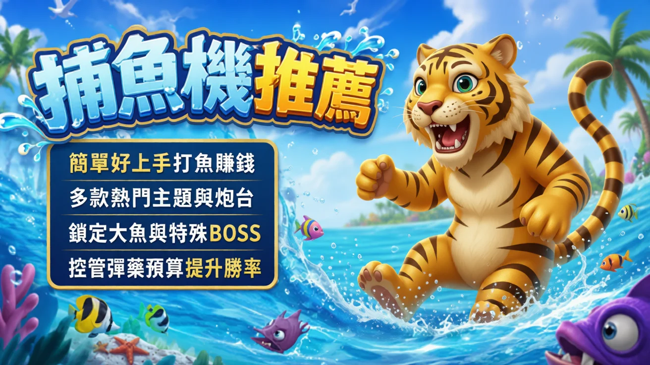 捕魚機推介熱門炮台玩法，線上捕魚大魚小魚隨時開打
